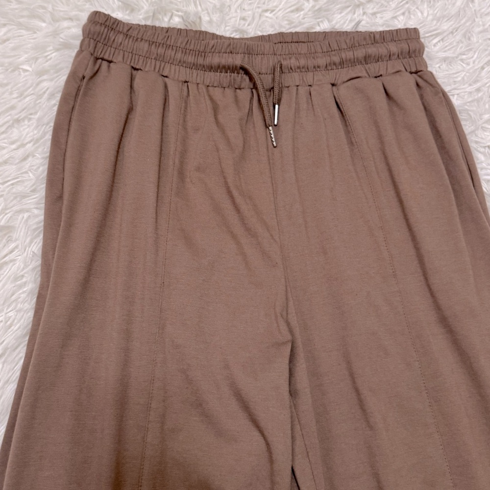 Casual Brown Joggers for Women Brown Lounge Pants - Picture 3 of 5